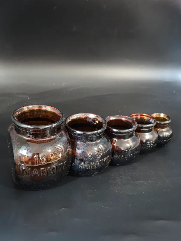 FULL SET OF MARMITE JARS