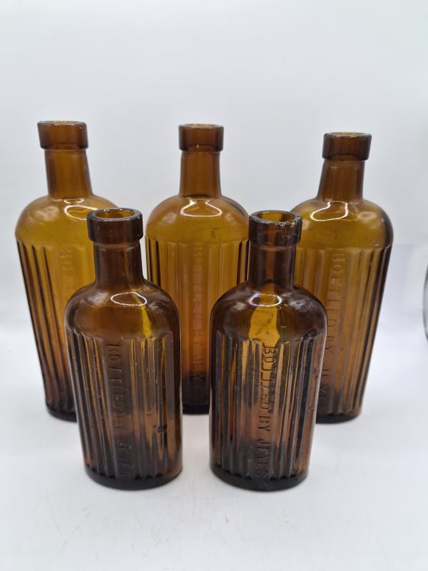 5 Jeyes Fluid Bottles