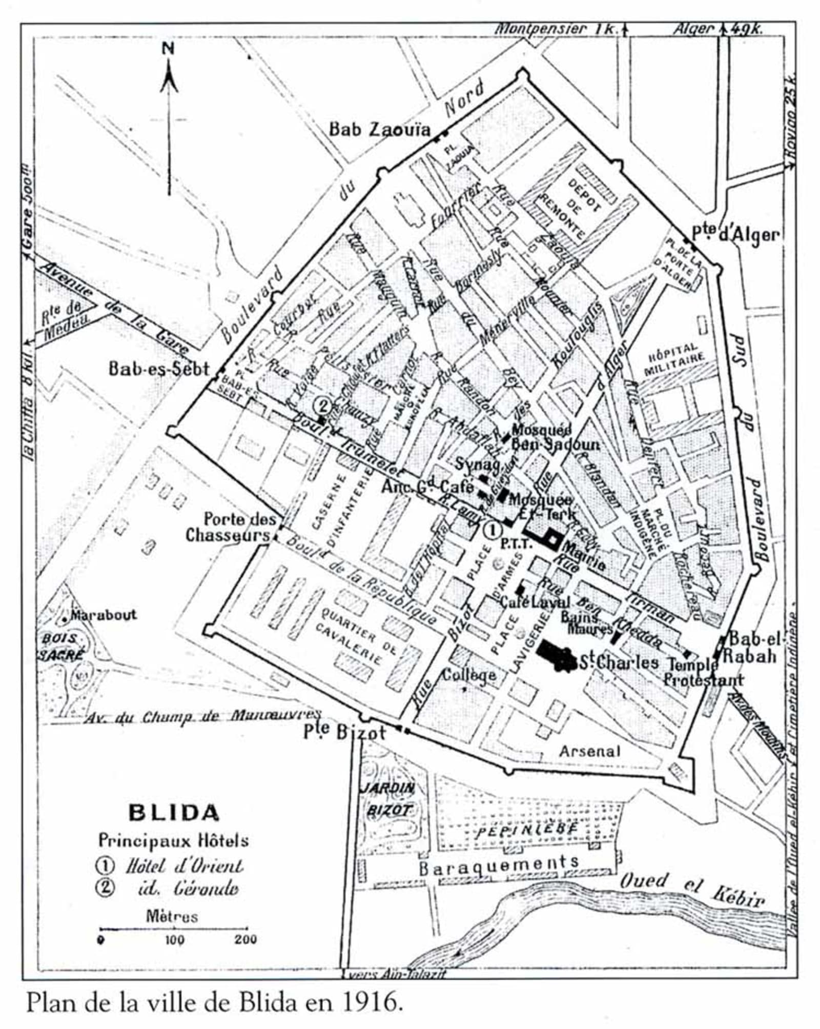 blida map 1916