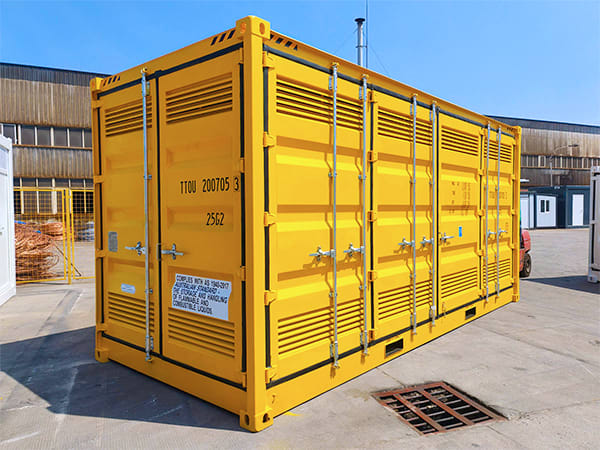 Bunded dangerous goods container for ordnance and fuel storage