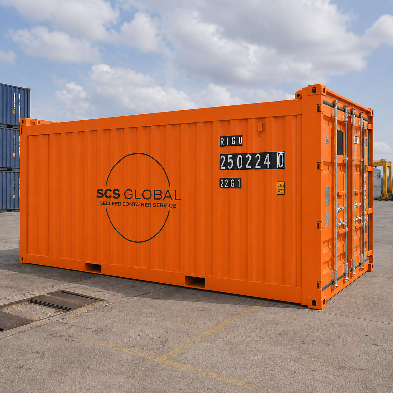 DNV 2.7-1 offshore cargo container with crash frame and certified pad-eyes