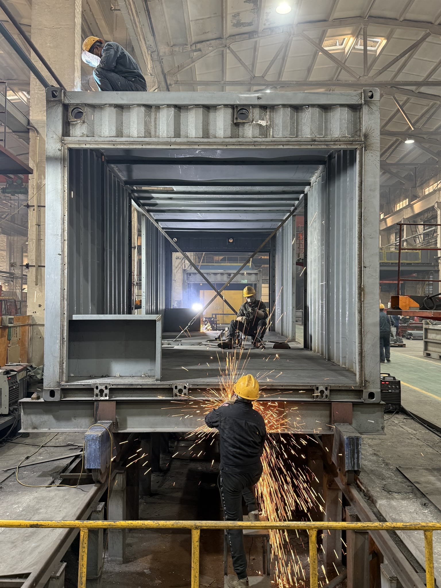 SCS Global Yixing facility, wide-angle view of the container fabrication yard.