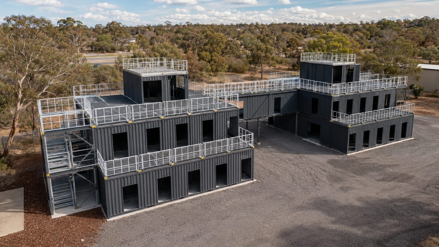 Australian Capital Territory, completed three-storey modular training facility for the Australian Federal Police, 1,600 square metres.