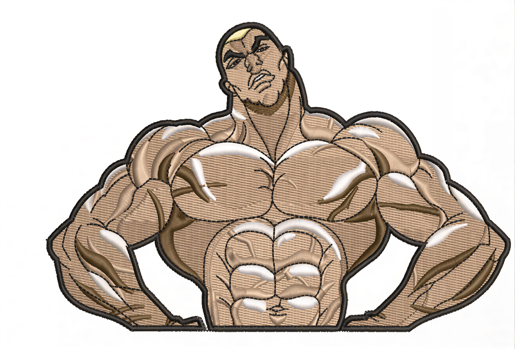 Embroidery machine stitching professional logo