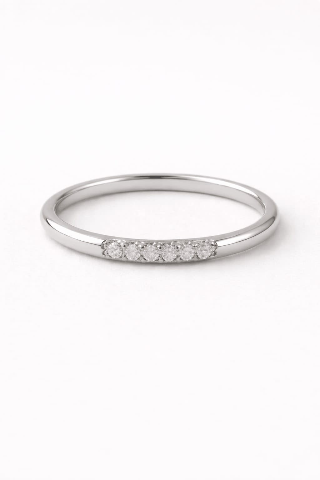 Lab Diamond Gold Band Ring