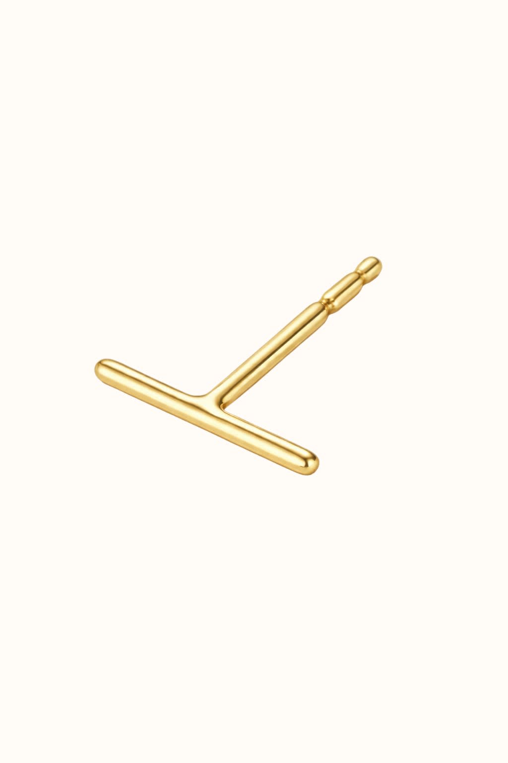 Modern T Bar Stud Earring