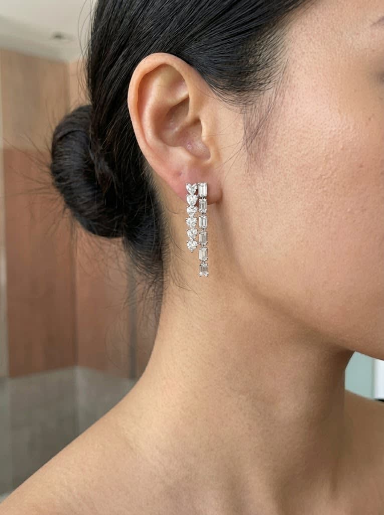 Lab Grown Diamond Drop Earrings
