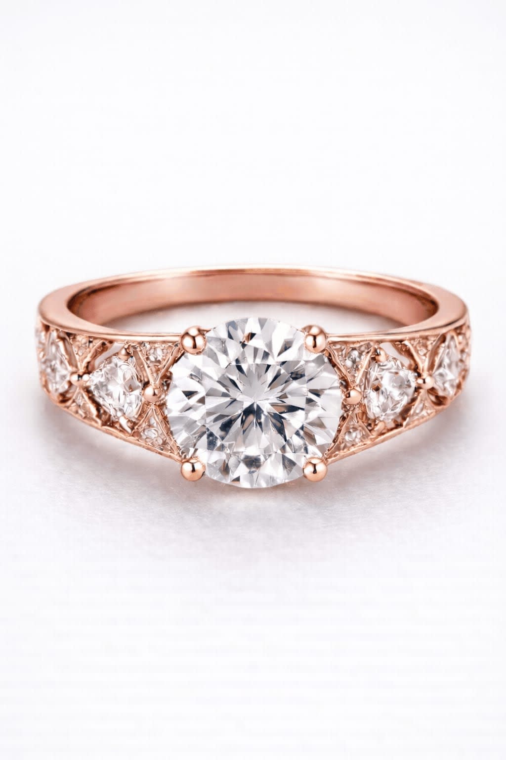Elegant 18K Gold Lab Grown Diamond Ring