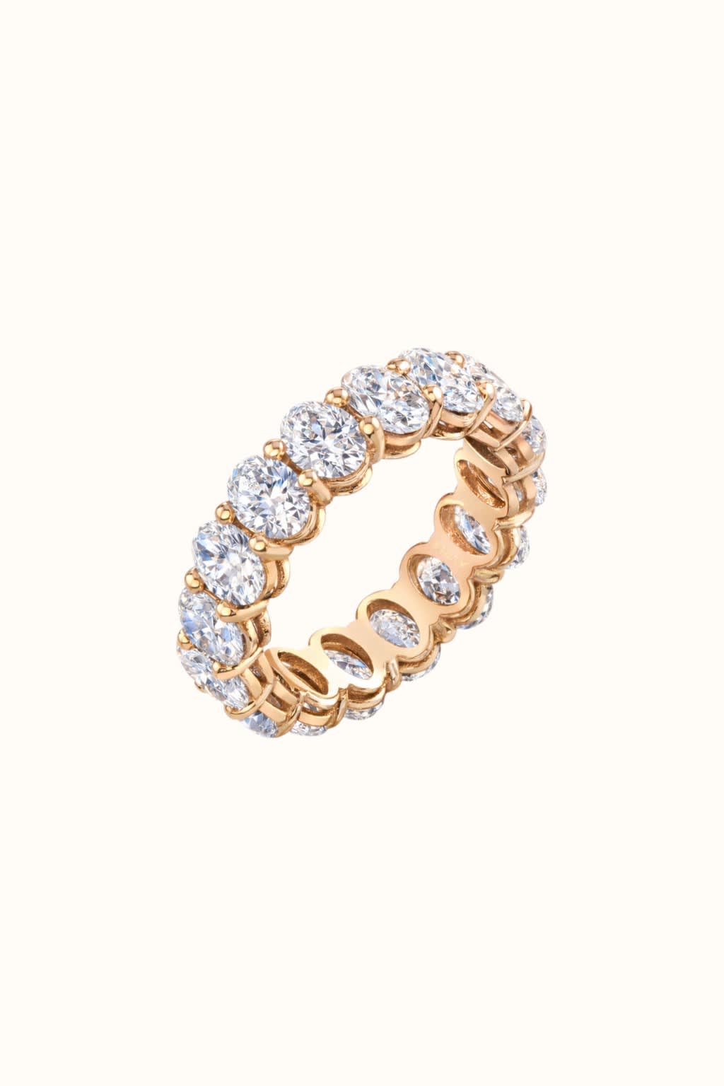 Oval Lab Diamond Eternity Ring, 5.6 cttw