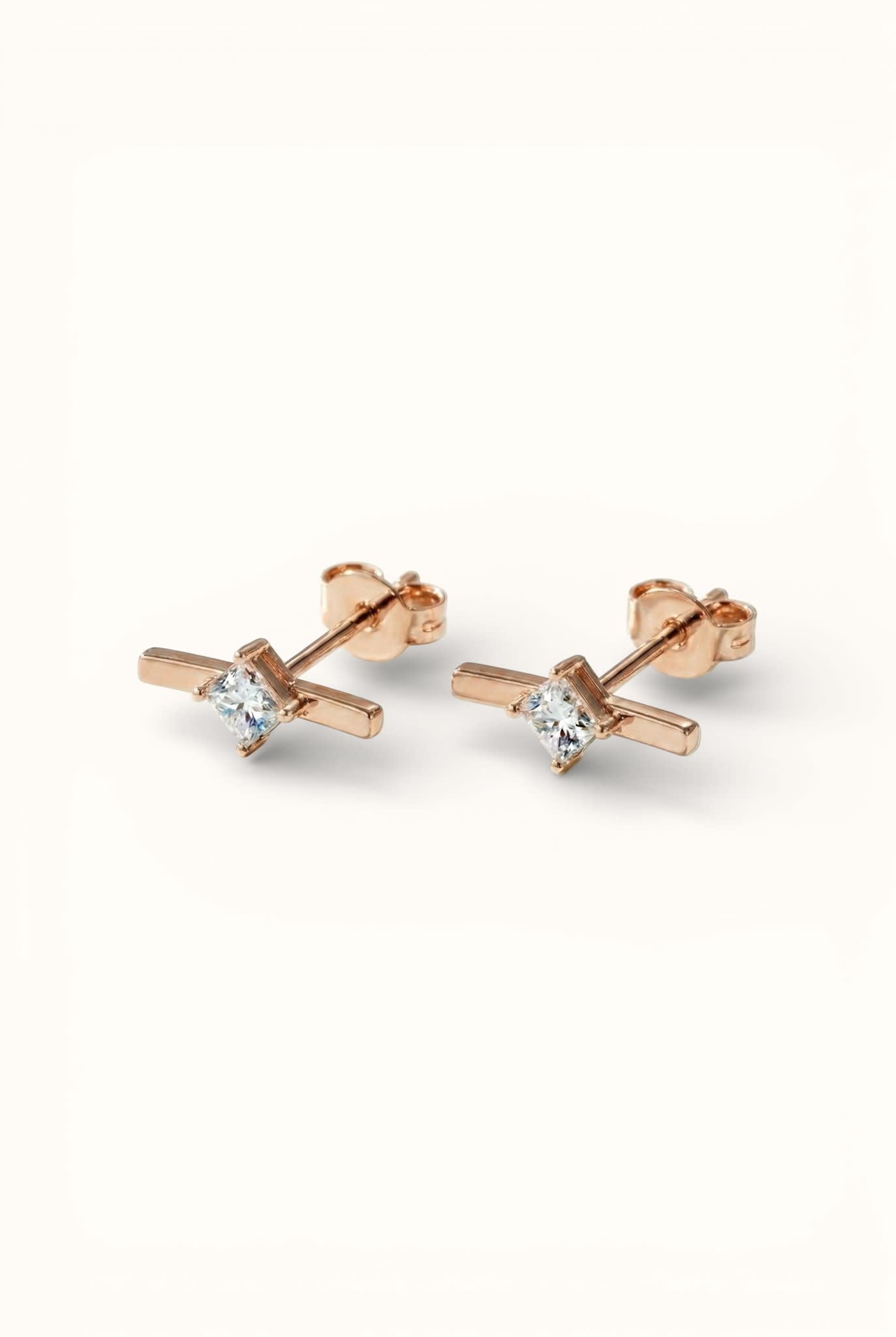 Princess Cut Lab Diamond Stud Earrings