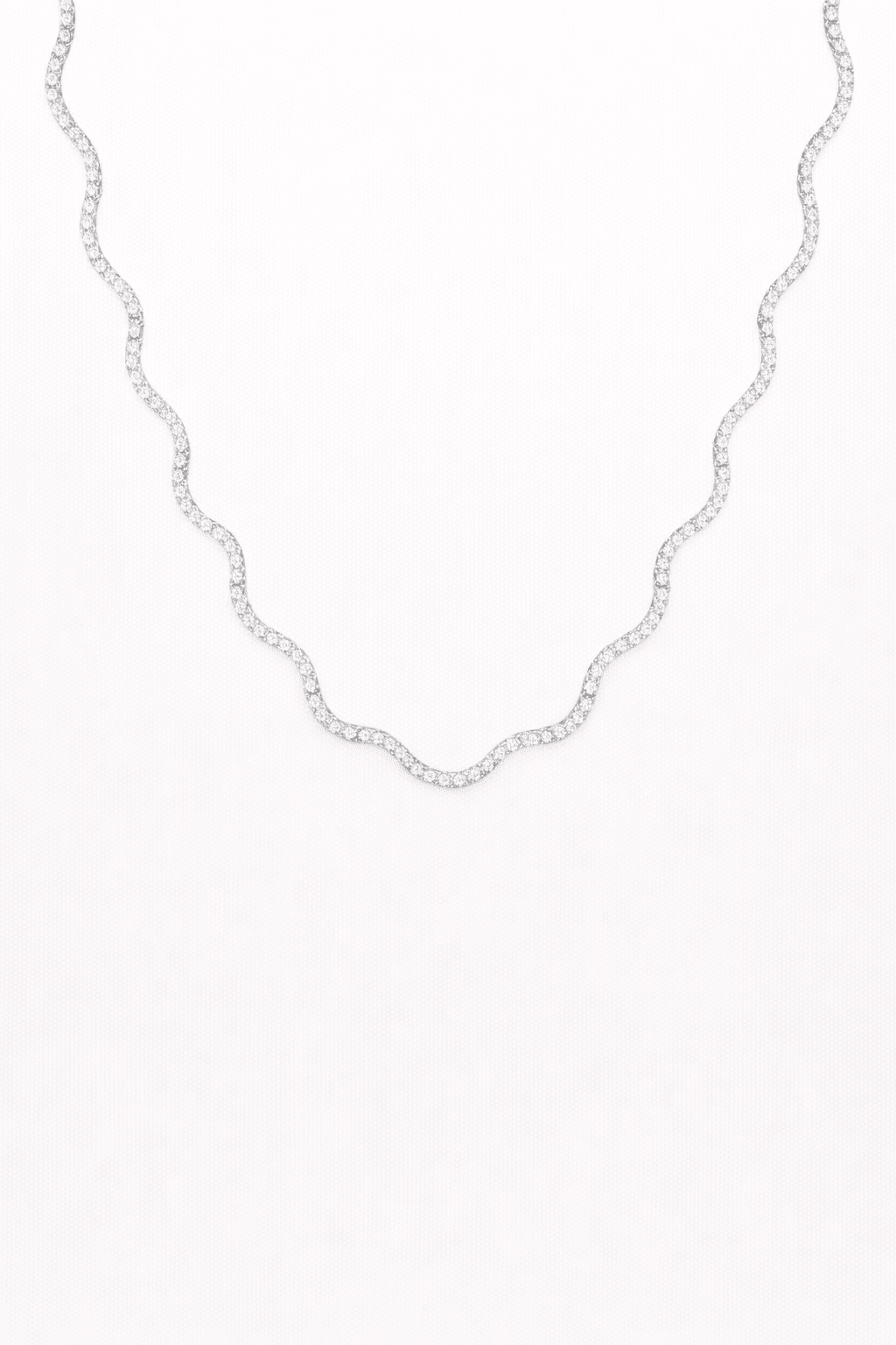 Diamond Wave Necklace
