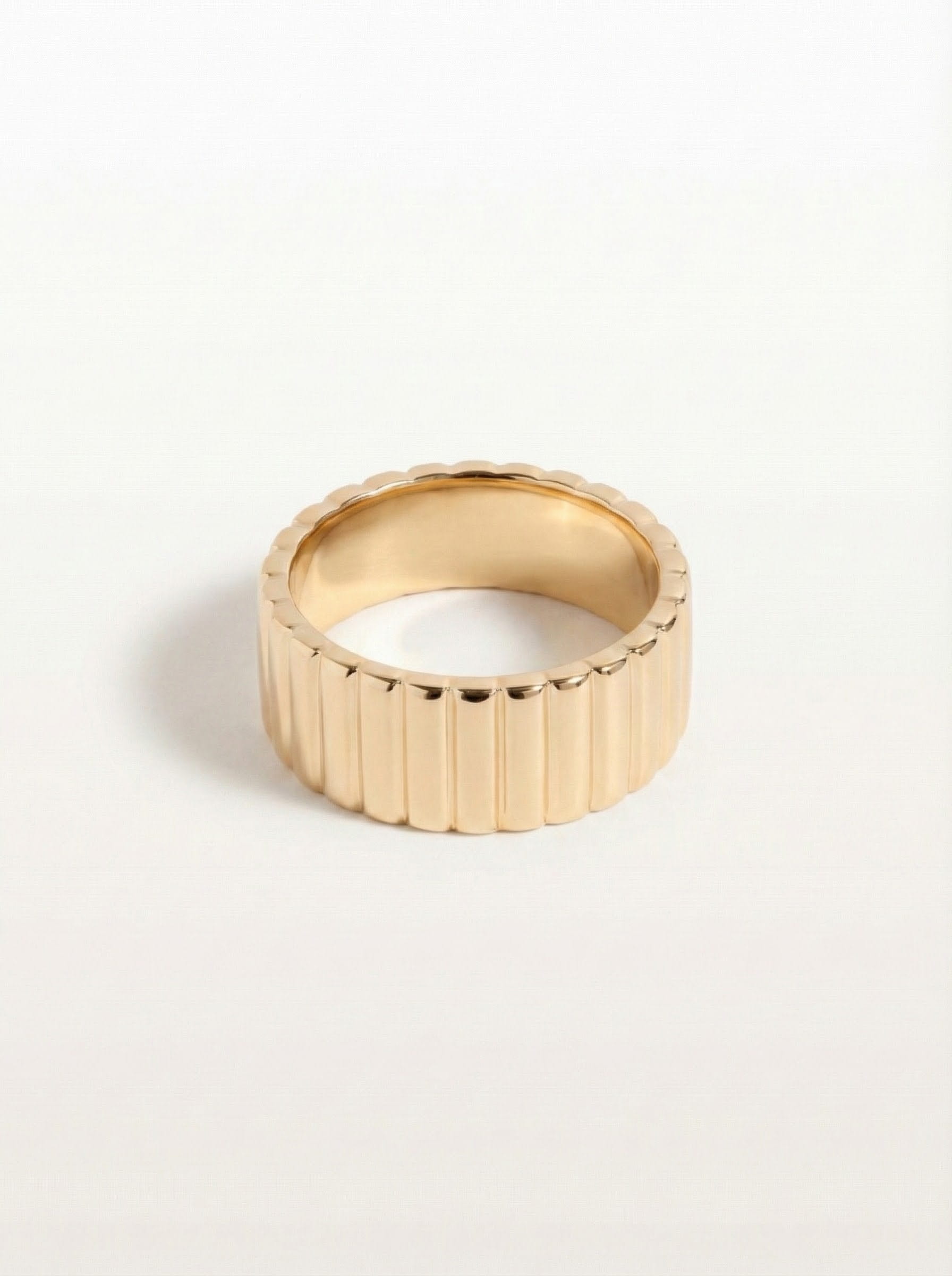 Infinity Ridge Ring In 14K Gold Vermeil