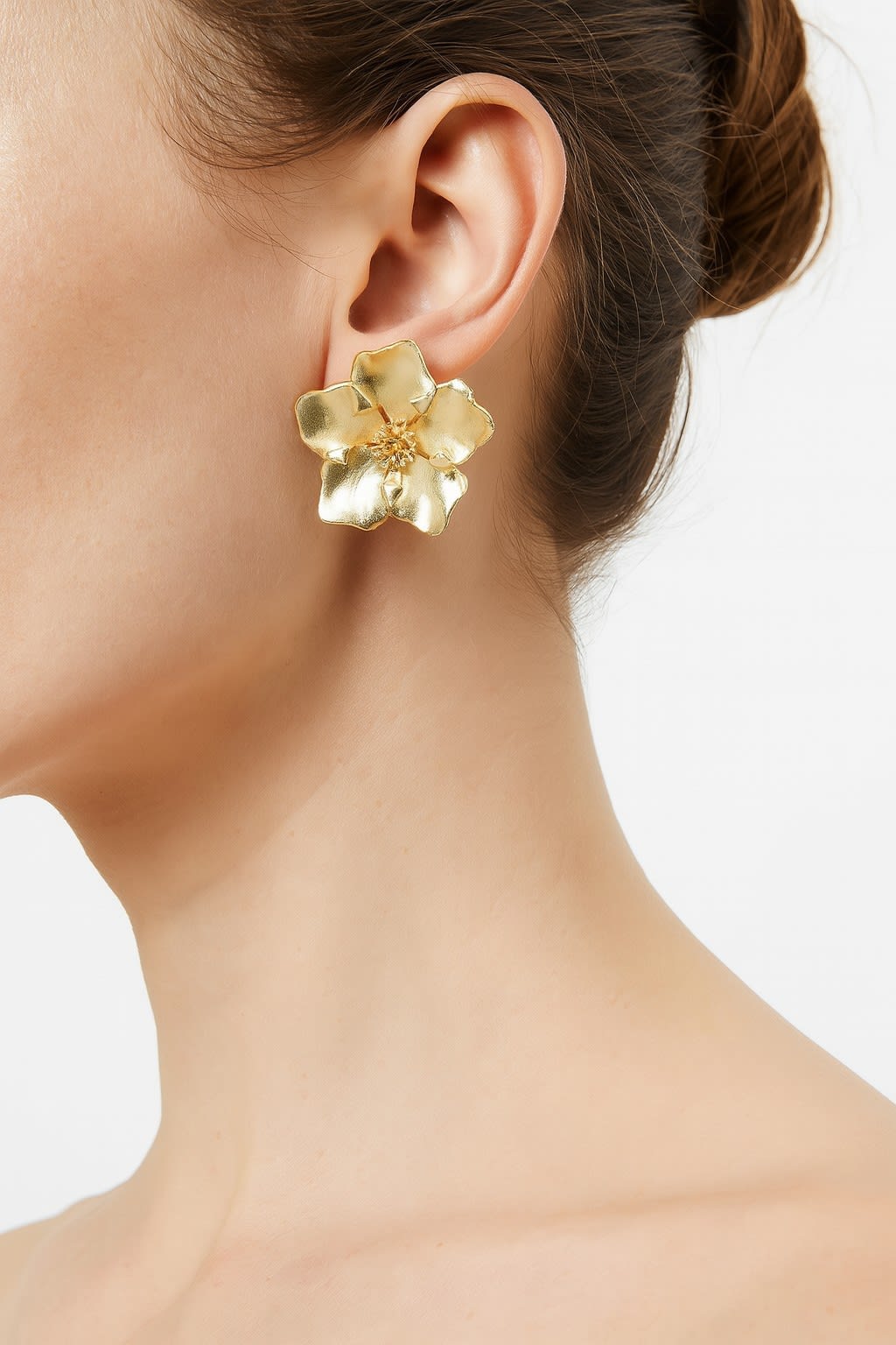 Gold Plated Blossom Earrings