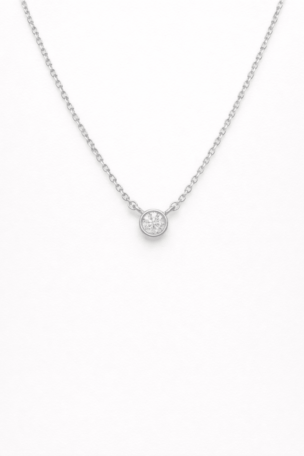 Diamond Bezel Necklace