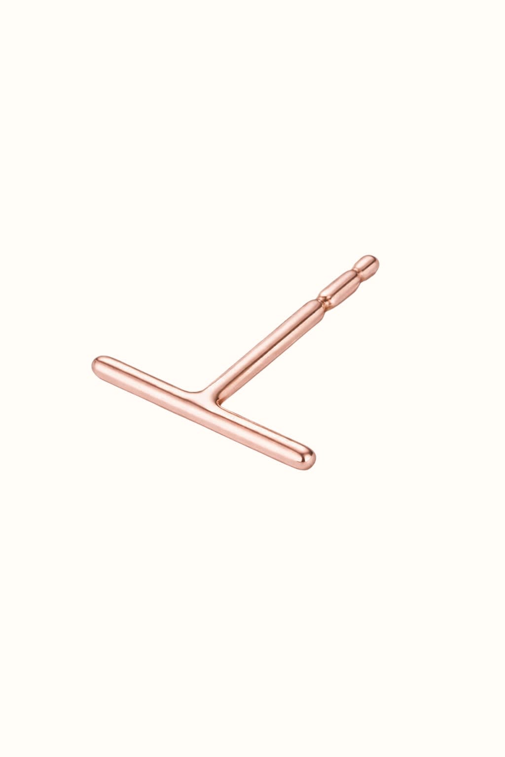 Modern T Bar Stud Earring