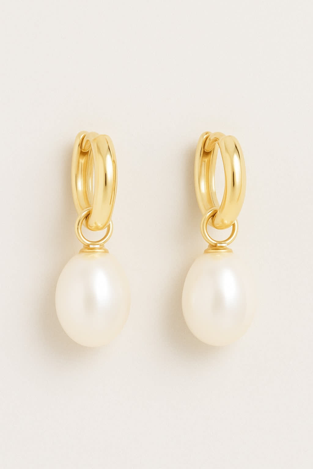 Vermeil Pearl Drop Earrings