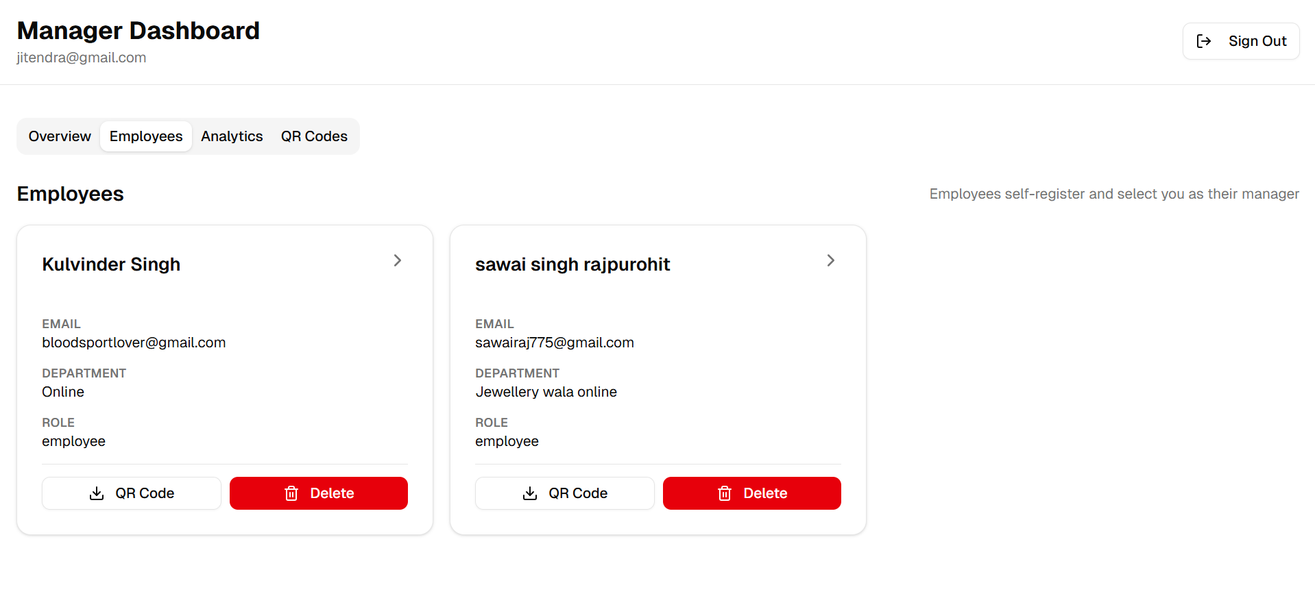 Employee Attendence Manager
