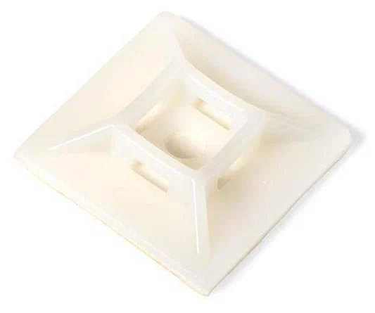 Монтажная площадка Volsten, крепление - самоклеющаяся или под винт, 40x40 мм