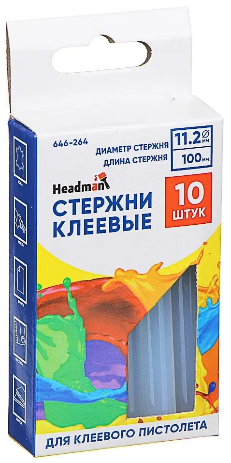 Стержни клеевые 10шт 11,2x100мм