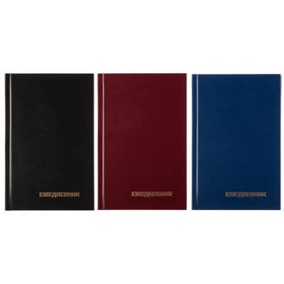 Ежедневник недатированный "ЭКОНОМИ" А5 (13,4х20,6см), 256 страниц, тв.обложка, бумвинил, 3 цвета