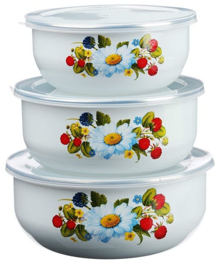 Vetta Леона, 14 см, 1.4 л, 3 шт., белый