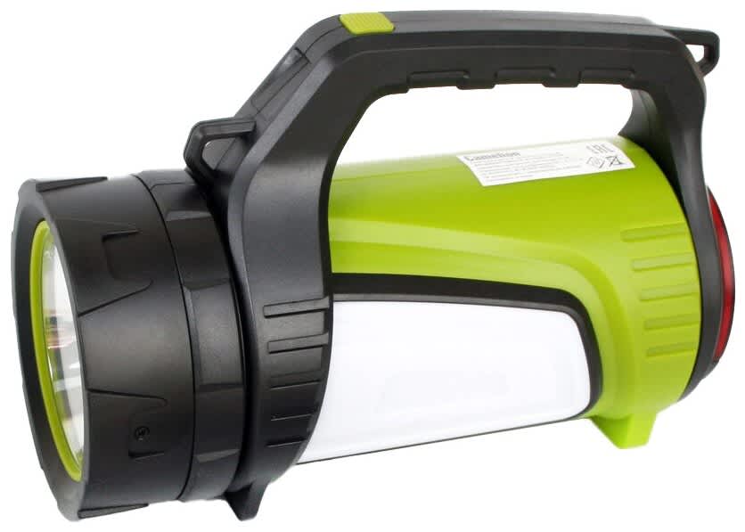 Camelion E1338 (фонарь аккум, черн/зел, USB2.0, Micro USB, Powerbank,5Вт,6А-ч, пластик, кор.) (Арт.) 14257