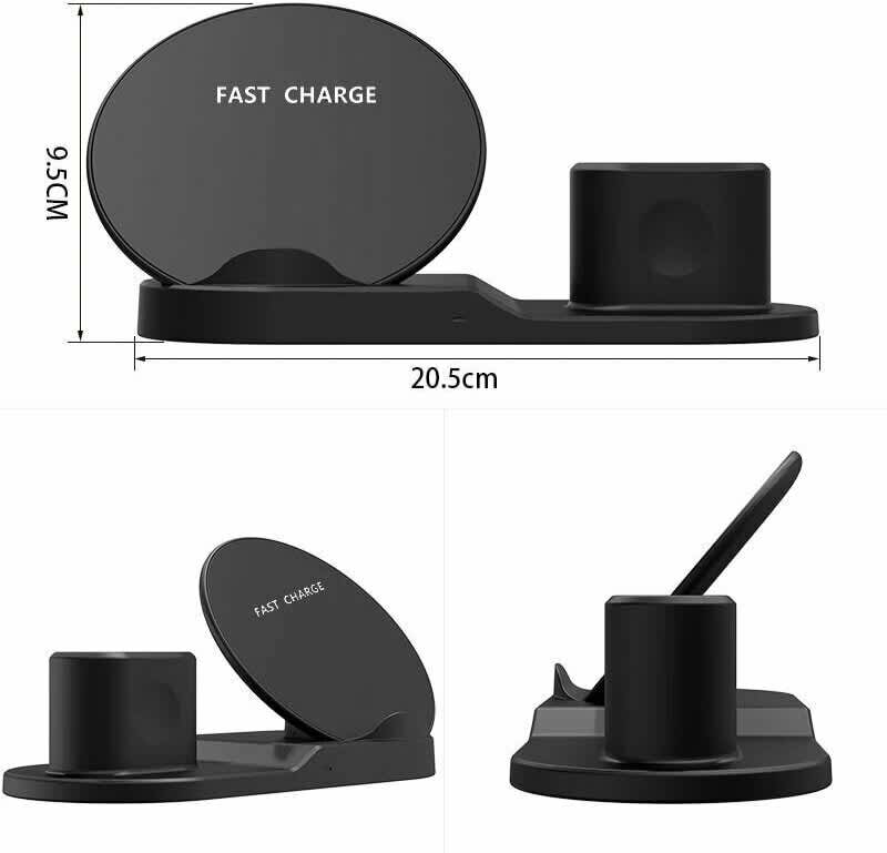 Беспроводное зарядное устройство +держатель (10W) Орбита WS-19(CAA07)