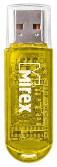 Флеш накопитель 64GB Mirex Elf, USB 2.0, Желтый 13600-FMUYEL64