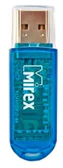 Флэш-диск Mirex 64Gb USB2.0 Elf Blue {8/16MB/s} [13600-FMUBLE64]