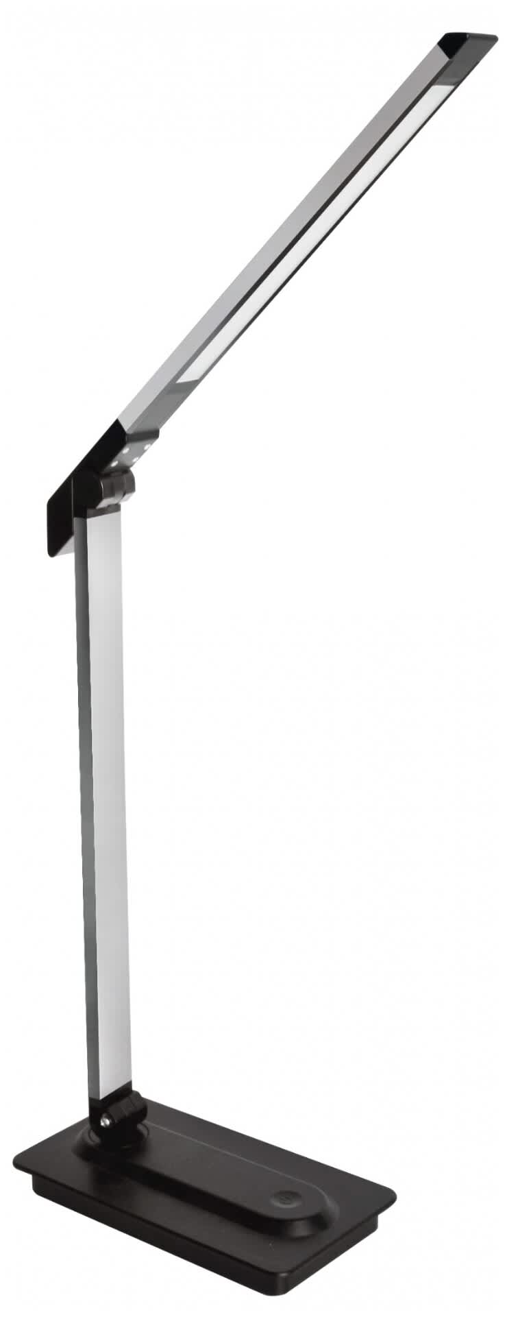 Camelion KD-846 C02 чёрный LED (Свет-ник наст, 8Вт, сенс. регулир. яркости, 3 цвет темп)