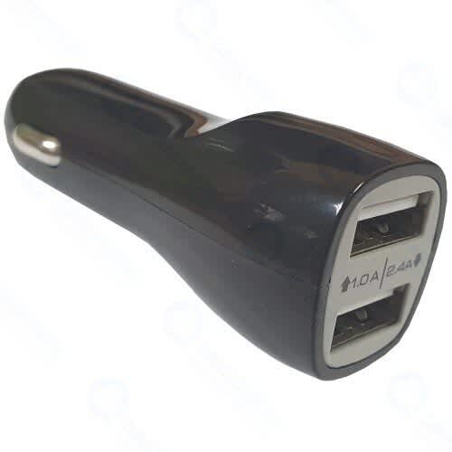 Зарядное устройство автомобильное Continent черный 2A/2*USB ZA20-292BK /OEM
