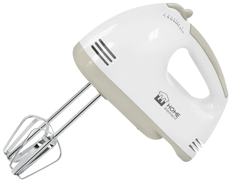 Миксер ручной Home Element HE-KP801, пластик, 7 скоростей, кнопка для снятия насадок