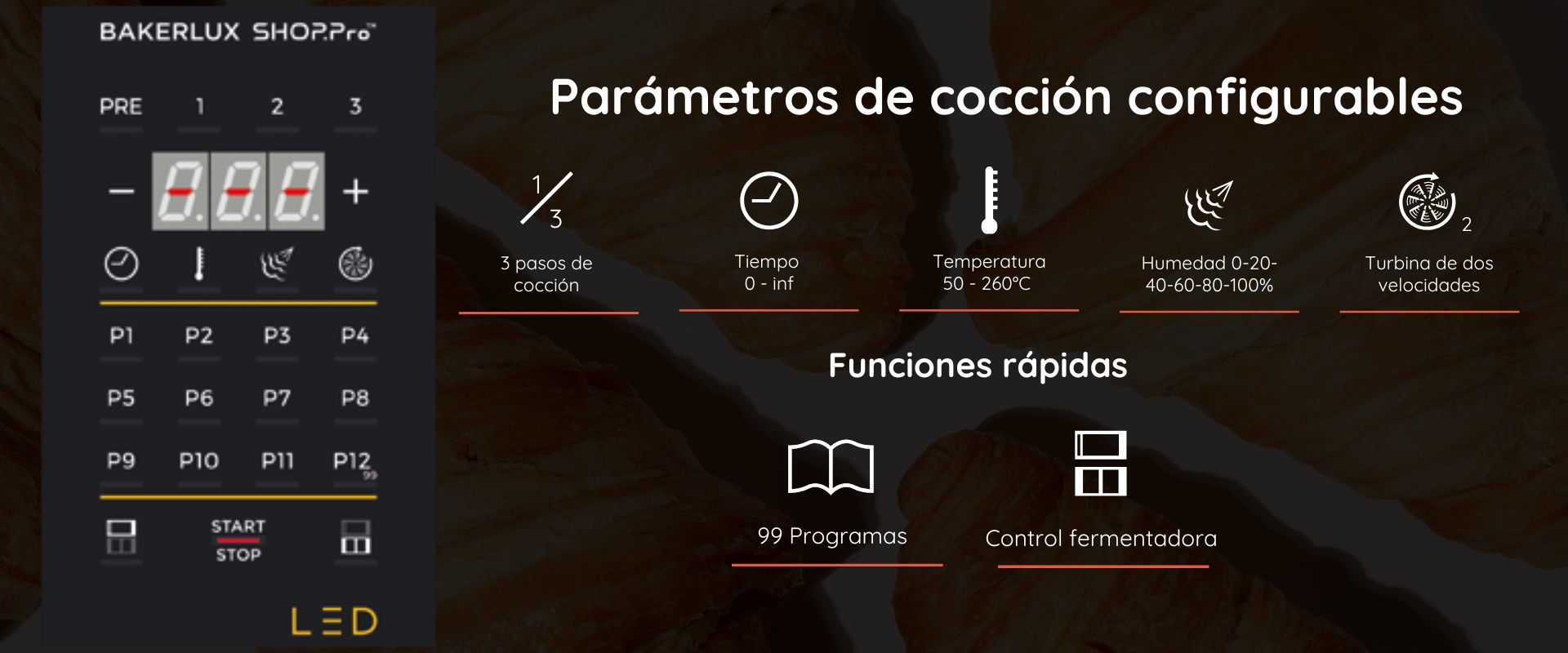 Interior horno UNOX con humedad