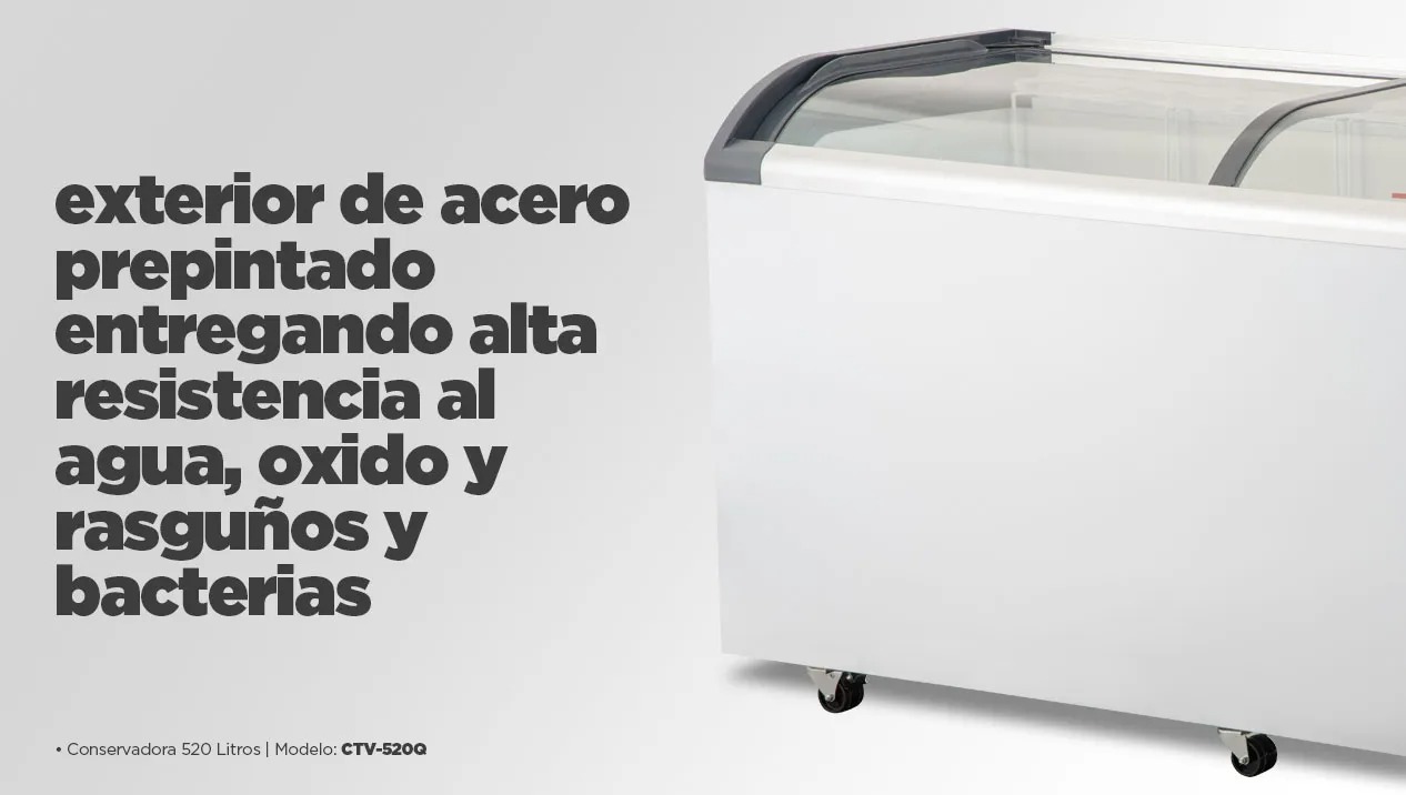 Vista superior freezer