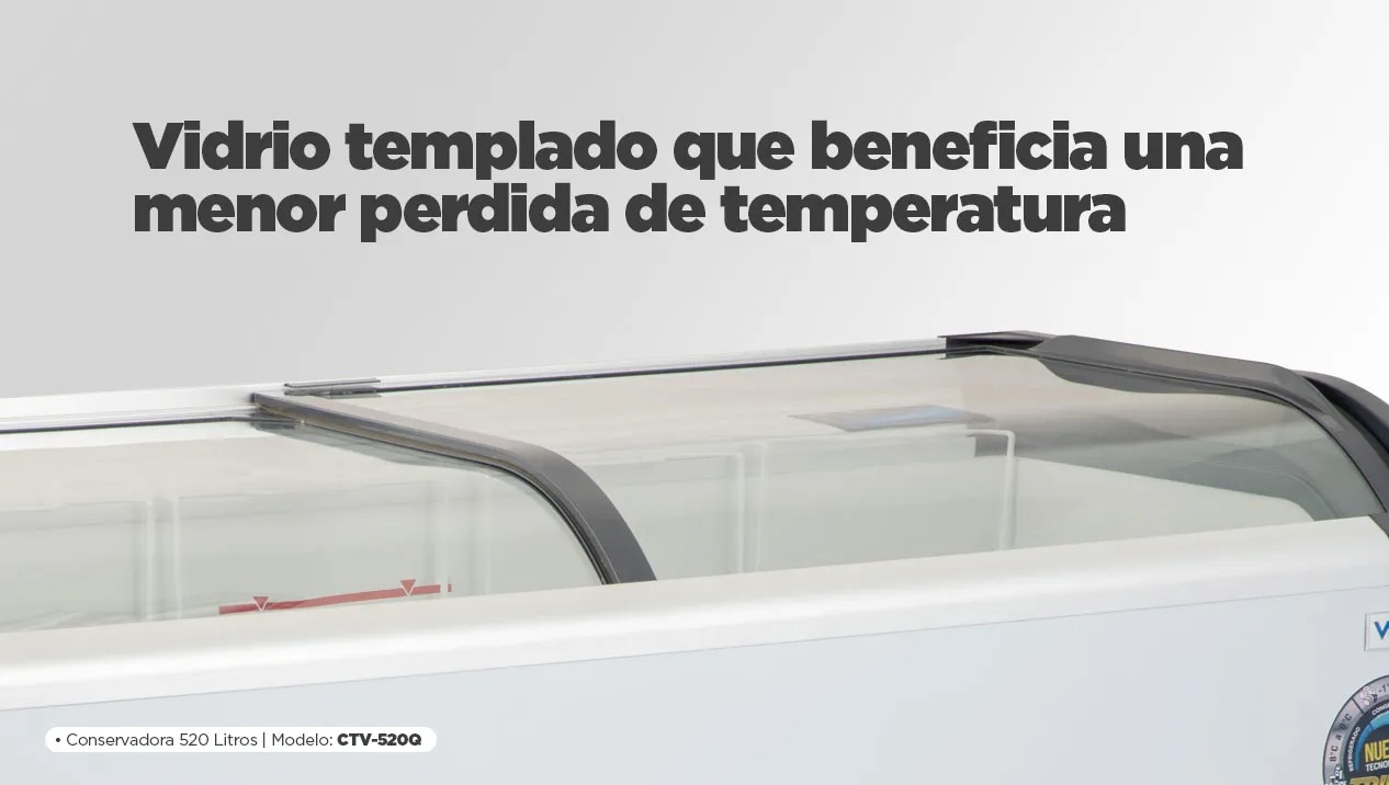 Detalle interior freezer