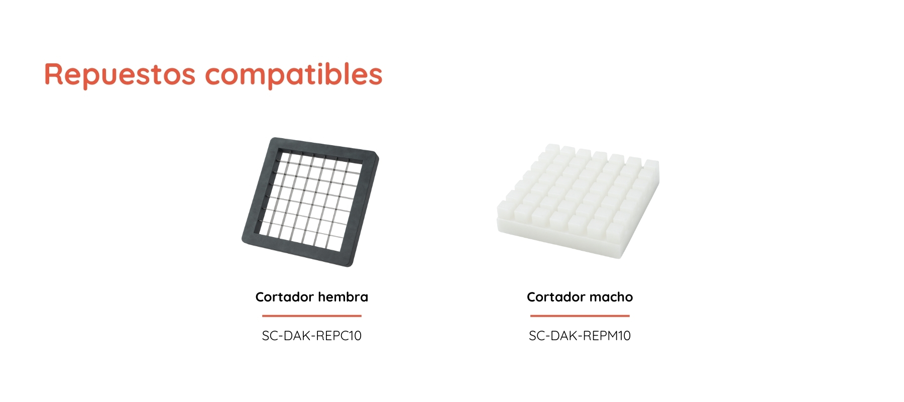 Accesorios opcionales compatibles para buffet