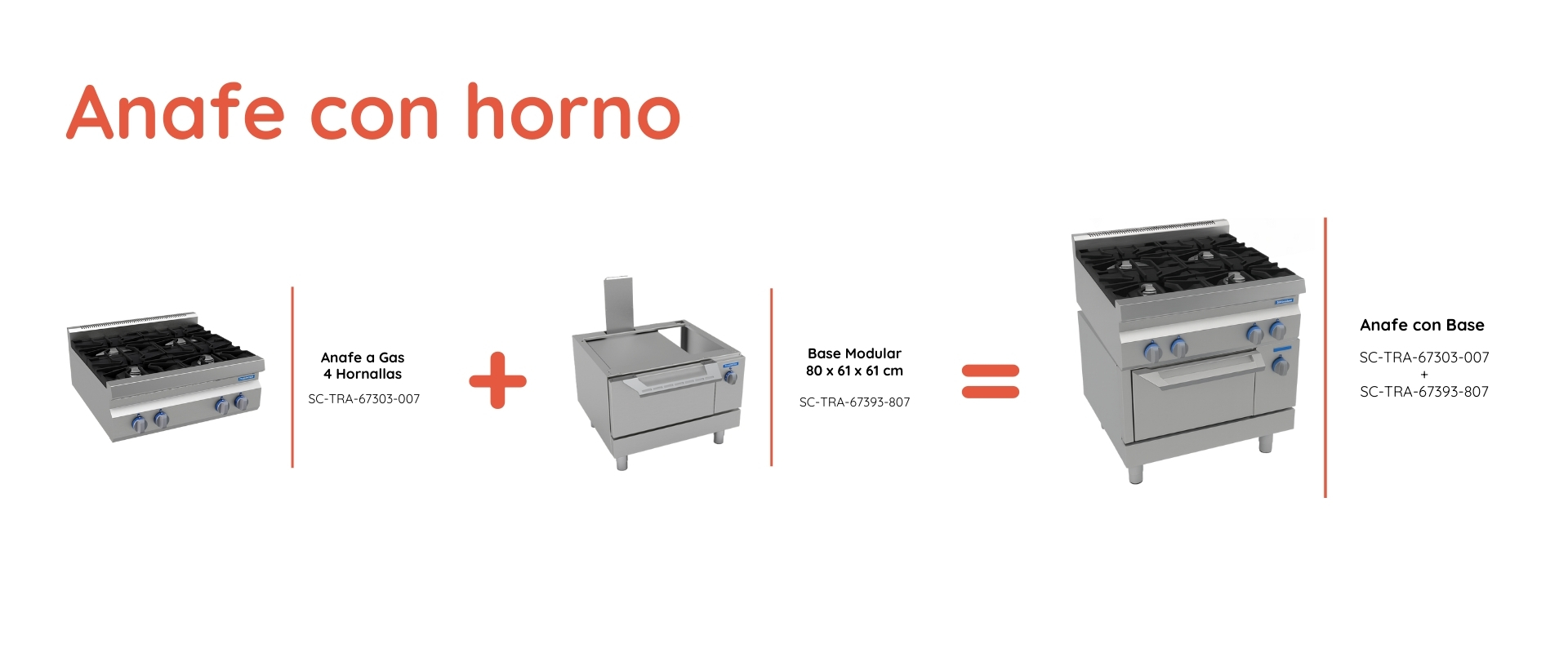 Accesorios opcionales compatibles para buffet