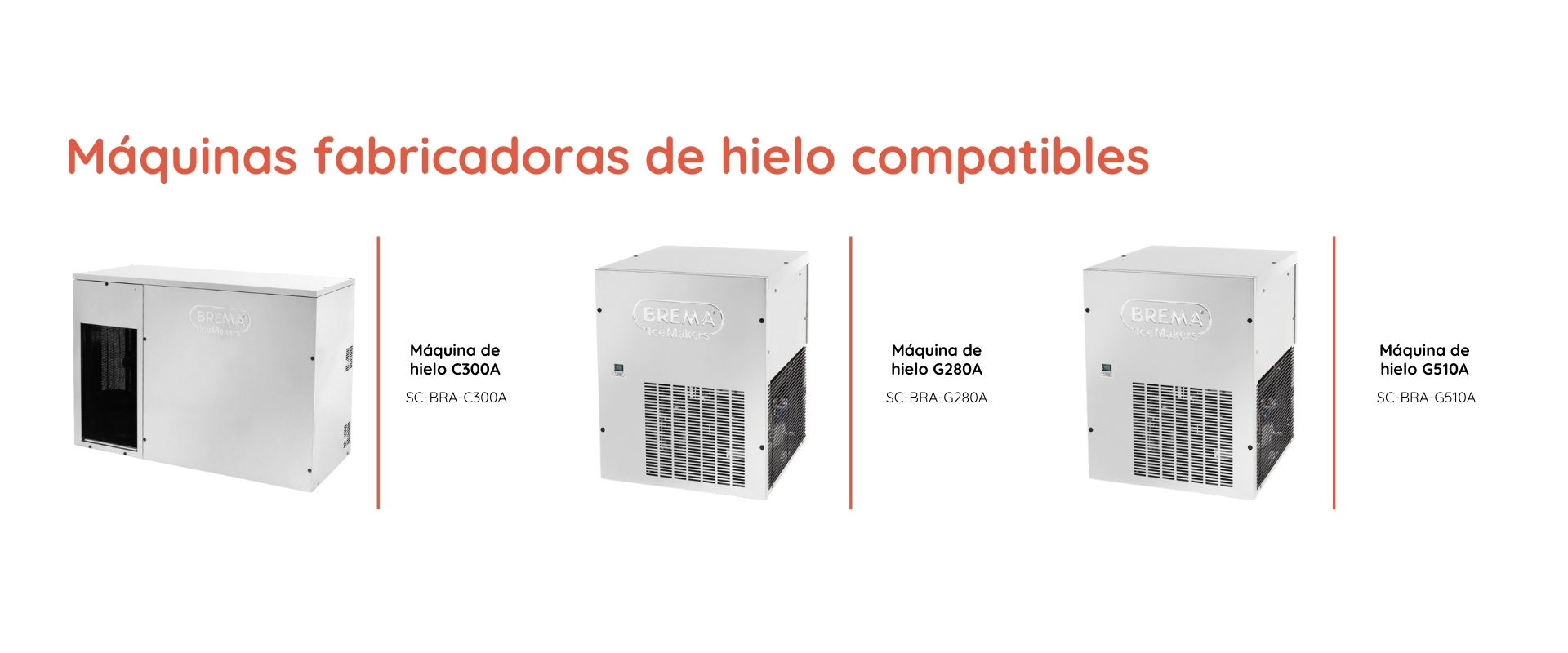 Accesorios opcionales compatibles para buffet