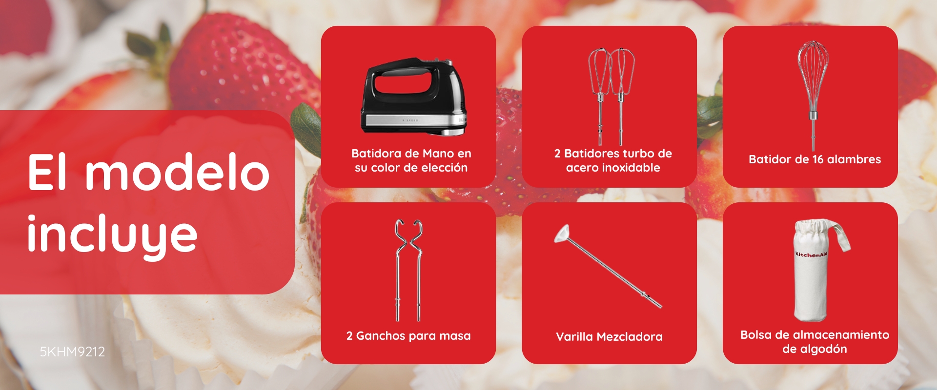 KitchenAid Hand Mixer 5KHM9212