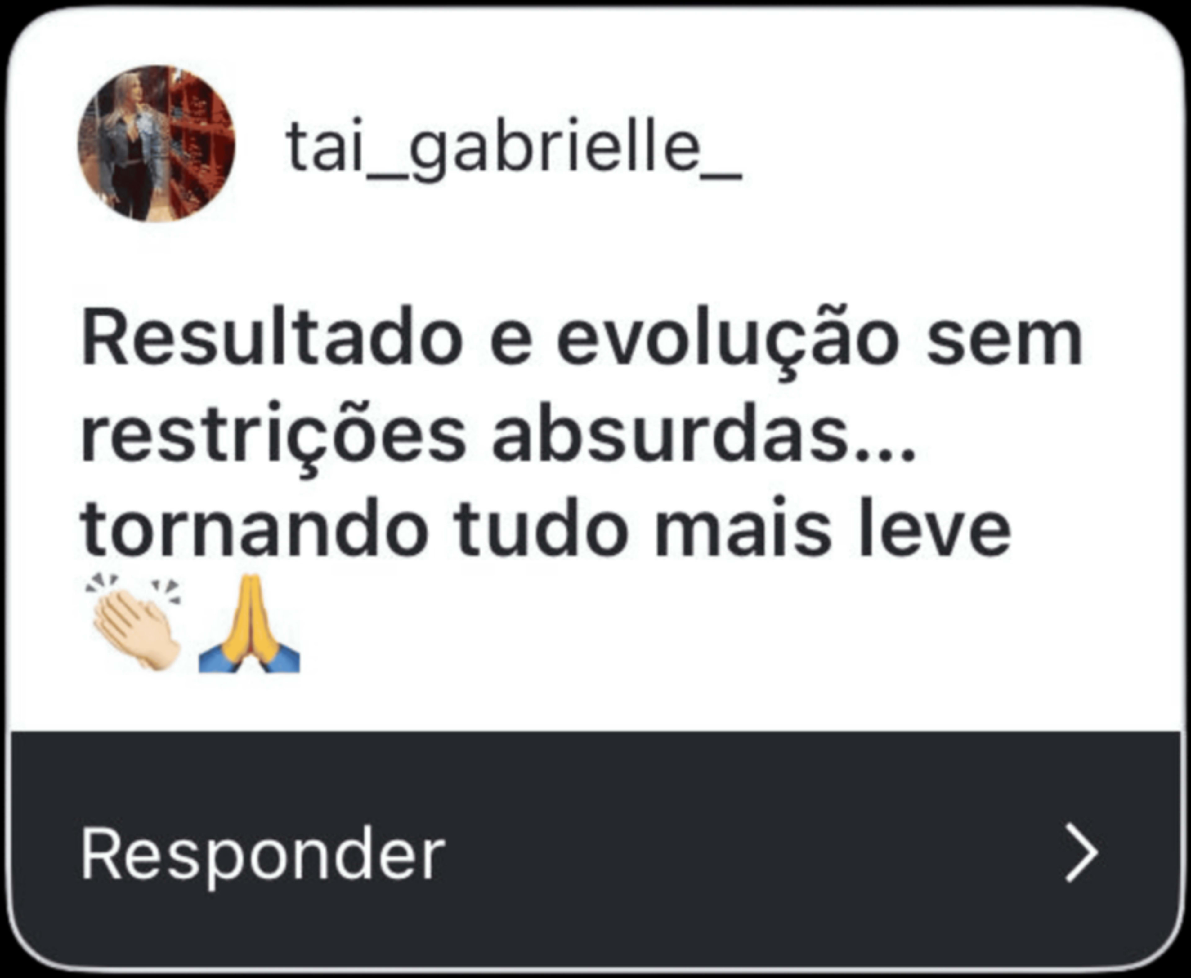 Depoimento de paciente