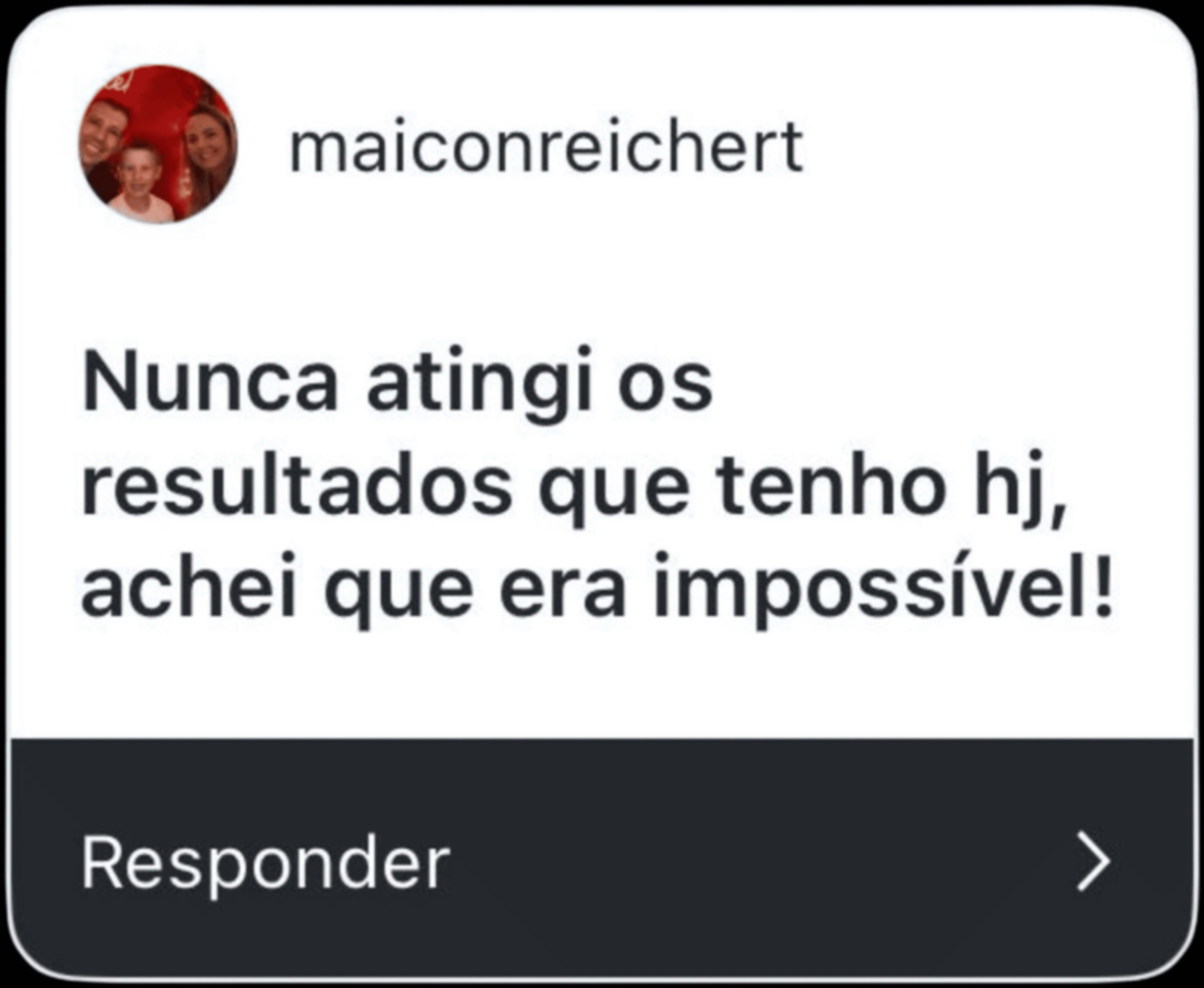 Depoimento de paciente