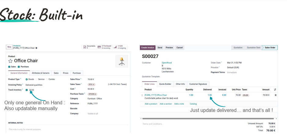 Odoo 20 — Nouveautés stocks