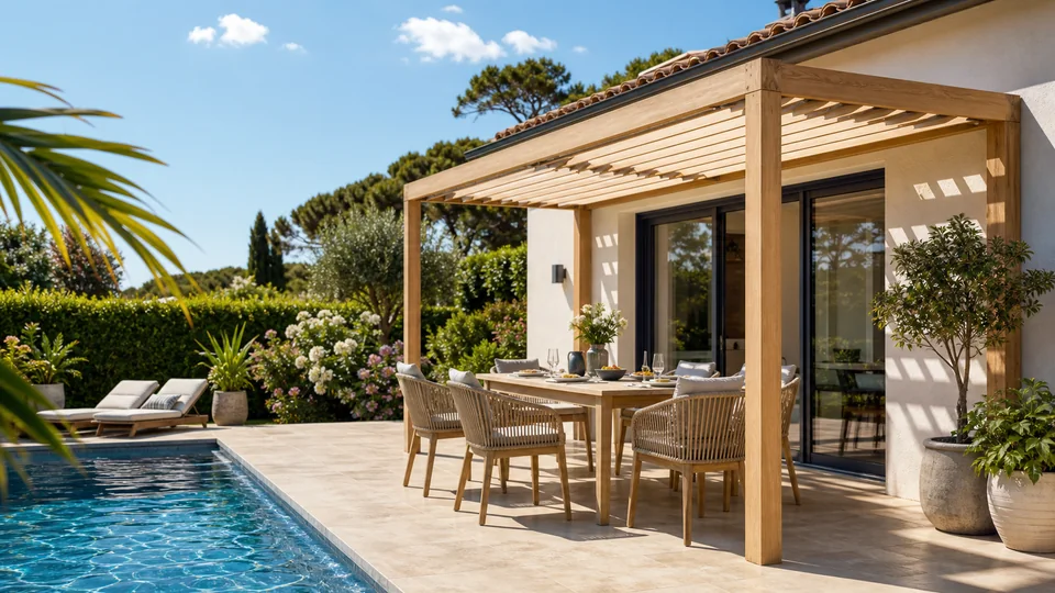 Pergola et jardin