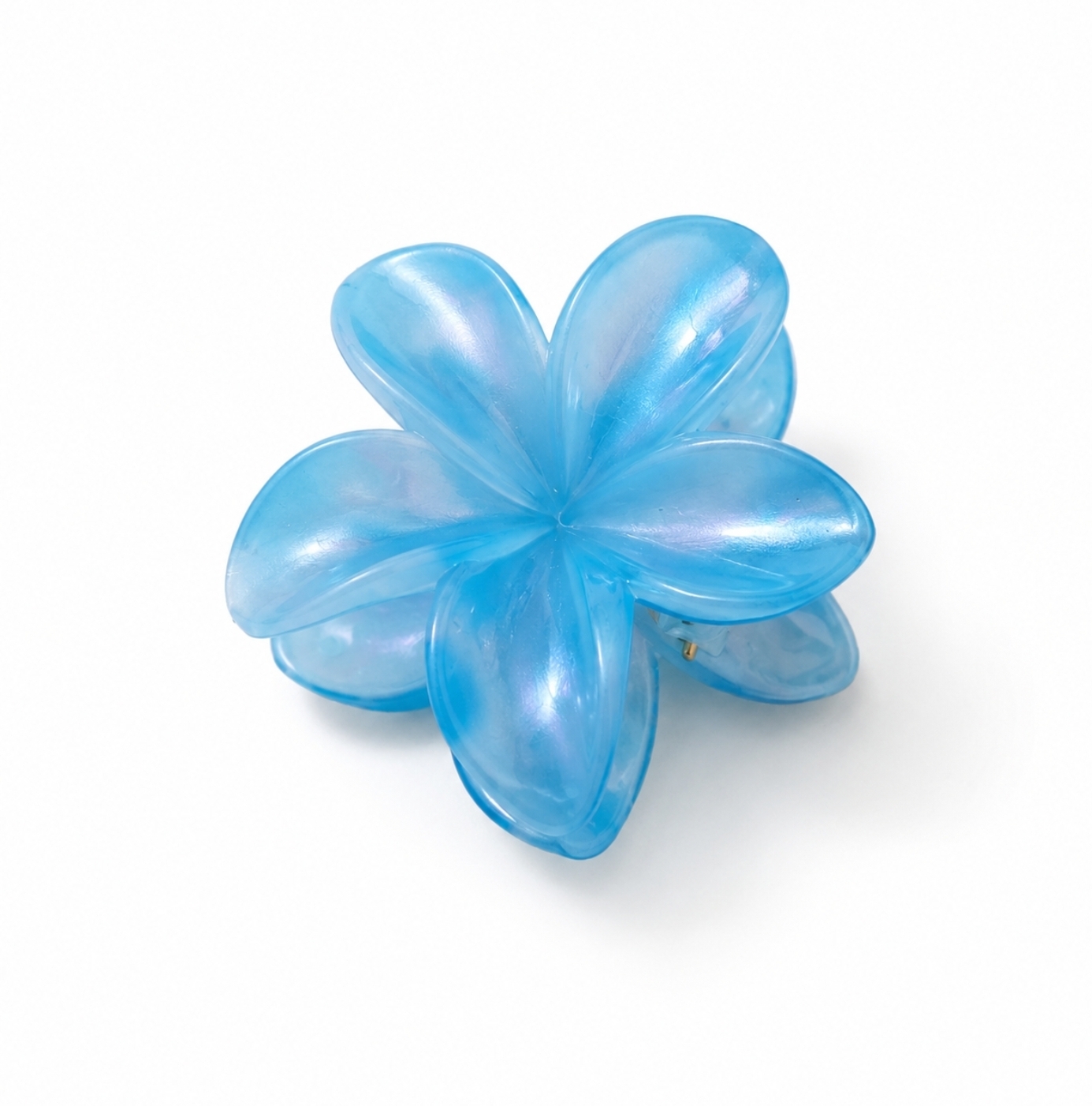 Hawaiian flower claw clip