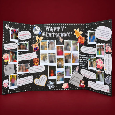 Unfolded Memories Birthday Card