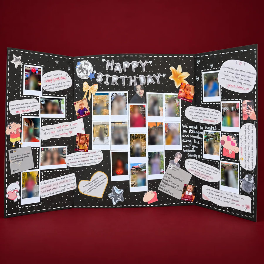 Unfolded Memories Birthday Card