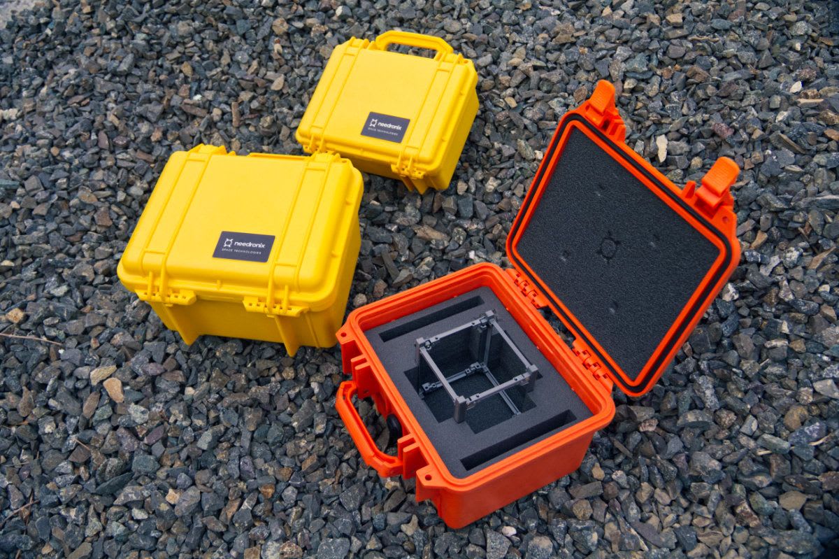 Image of nanosatellite secure transfer boxes