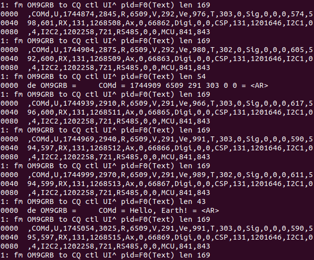 AX.25 packet example