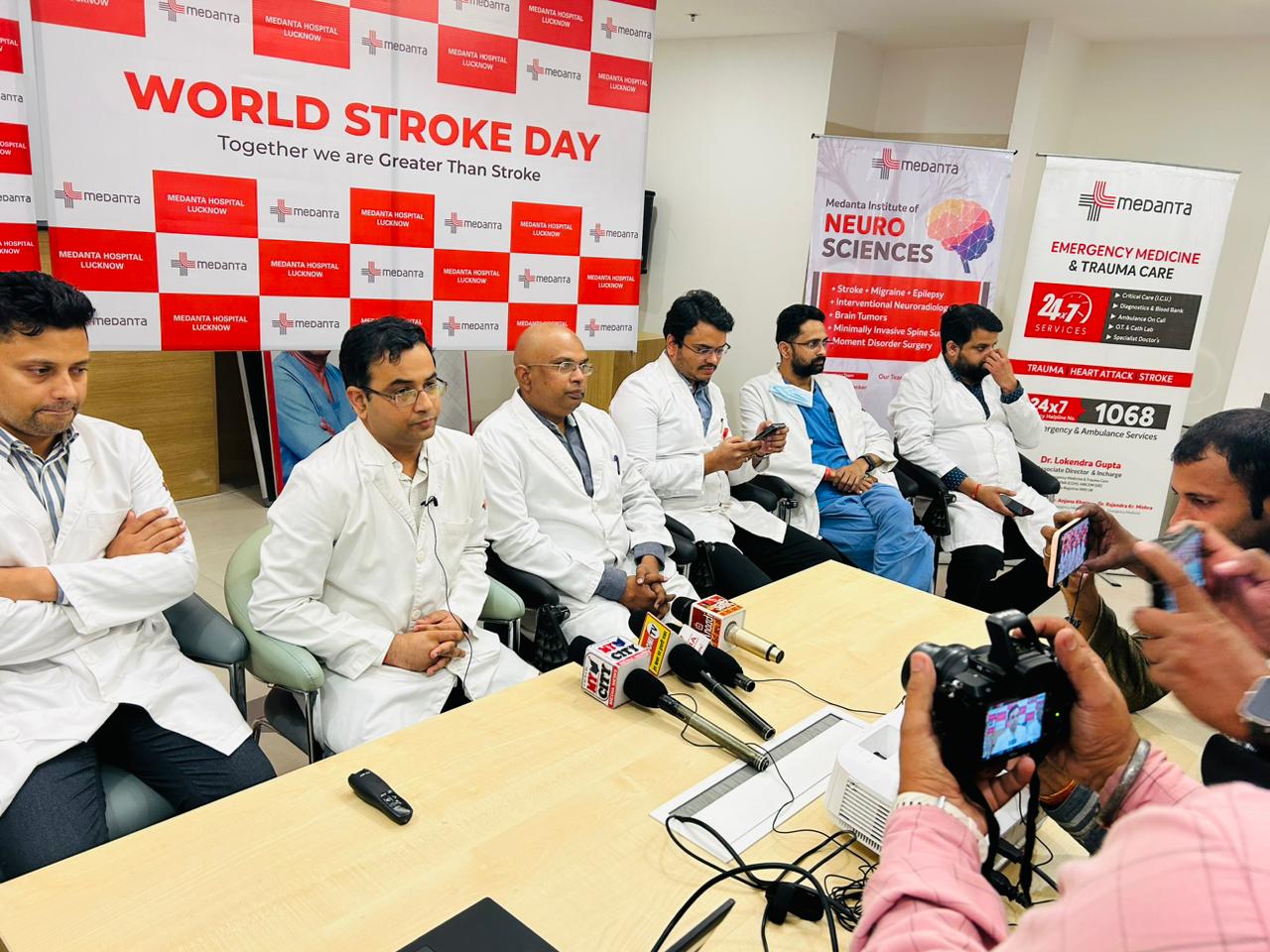 Dr. Ritwiz Bihari speaking at World Stroke Day