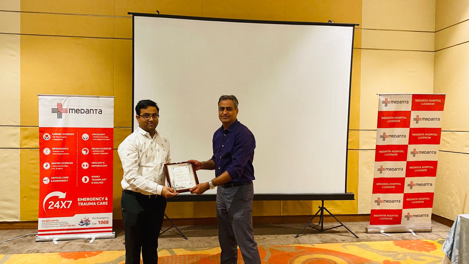 Dr. Ritwiz Bihari speaking at a CME event